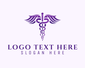 Health Care Provider - Health Medicine Caduceus logo design