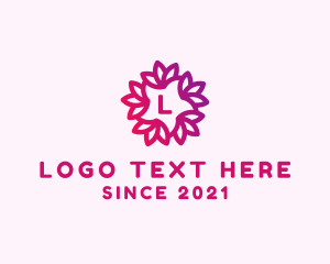 Flower Star Decoration Logo