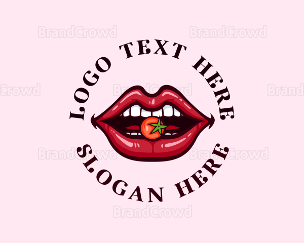 Sexy Lips Fruit Logo