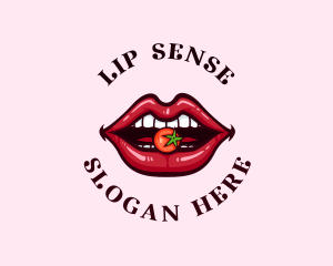 Sexy Lips Fruit logo design