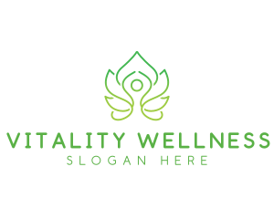 Lotus Yoga Wellness logo design