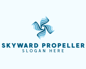 Cooling Wind Propeller  logo design