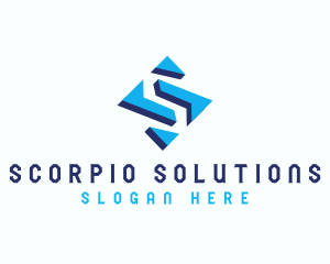 Industrial Firm Letter S logo design