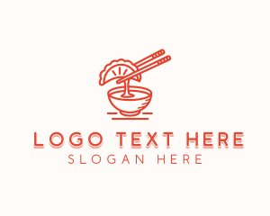 Dipping Sauce - Gyoza Culinary Cooking logo design