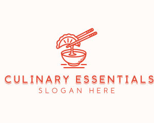 Gyoza Culinary Cooking logo design