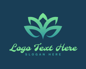 Gradient - Premium Hotel Lotus logo design