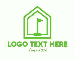 Banner - Green Home Golf Course logo design