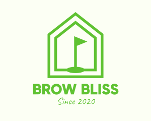 Green Home Golf Course logo design