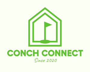 Green Home Golf Course logo design