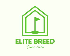 Green Home Golf Course logo design