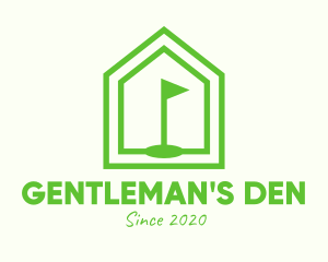 Green Home Golf Course logo design