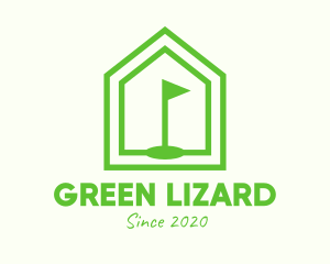 Green Home Golf Course logo design