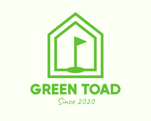 Green Home Golf Course logo design