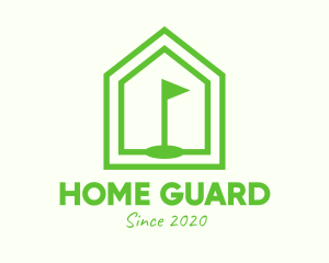 Green Home Golf Course logo design