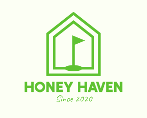 Green Home Golf Course logo design