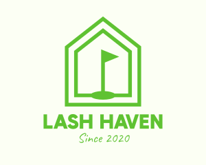 Green Home Golf Course logo design