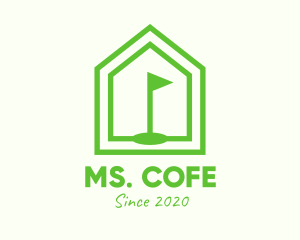 Green Home Golf Course logo design