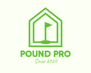 Green Home Golf Course logo design