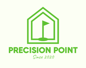 Green Home Golf Course logo design