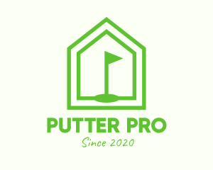 Green Home Golf Course logo design