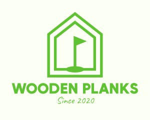 Green Home Golf Course logo design