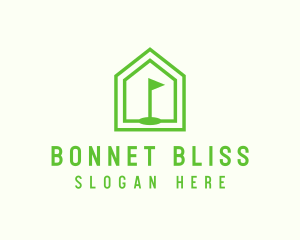 Green Home Golf Course logo design