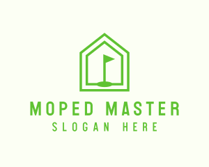 Green Home Golf Course logo design