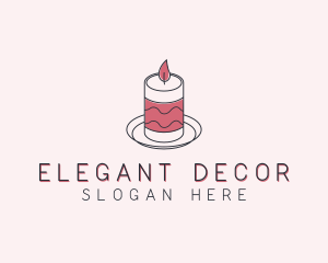 Decor - Spa Candle Decoration logo design