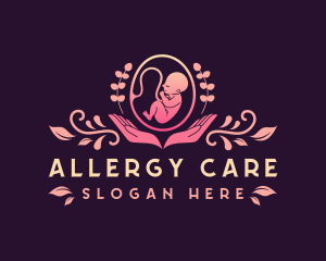 Baby Embryo Prenatal Care logo design