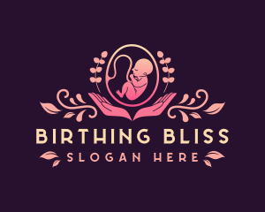 Baby Embryo Prenatal Care logo design