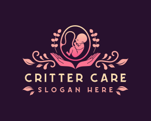 Baby Embryo Prenatal Care logo design