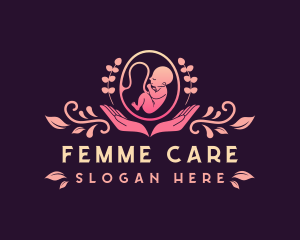 Gynecologist - Baby Embryo Prenatal Care logo design