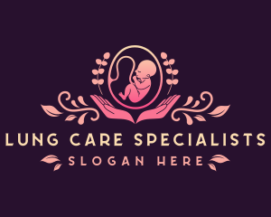 Baby Embryo Prenatal Care logo design