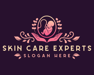 Baby Embryo Prenatal Care logo design