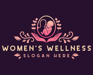 Gynecologist - Baby Embryo Prenatal Care logo design