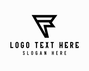 App - Cyber Esports Letter F logo design