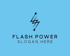 Lightning - Lightning Electrical Socket logo design