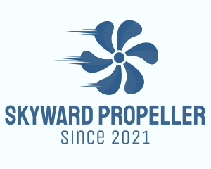 Blue Fast Propeller logo design