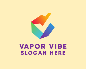 Colorful Company Letter V  logo design