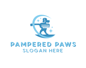 Grooming - Dog Comb Grooming logo design