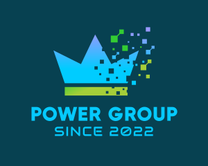 Digital Crown Pixel  logo design