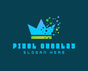 Digital Crown Pixel  logo design