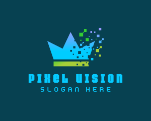 Digital Crown Pixel  logo design