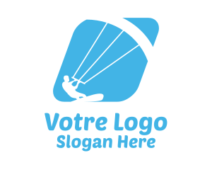 Sporting Goods - Blue Kitesurfing Sports logo design