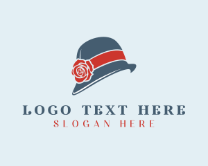 Womenswear - Floral Cloche Hat logo design