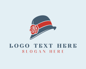 Floral Cloche Hat Logo
