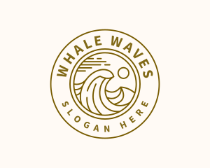 Sun Waves Resort logo design