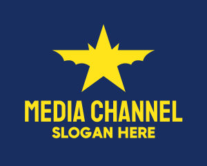 Channel - Celebrity Star Bat logo design