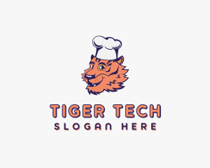 Tiger Chef Cook logo design