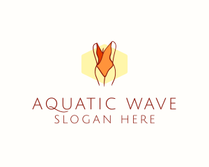 Swimming Outfit Boutique logo design